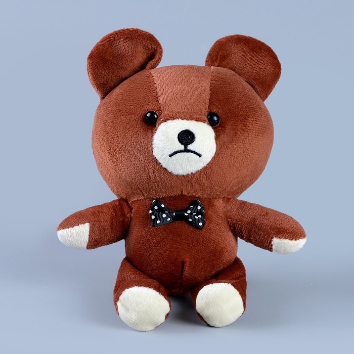Мягкая игрушка Мягкая игрушка "Мишка" с бантиком, 22 см, цвет МИКС