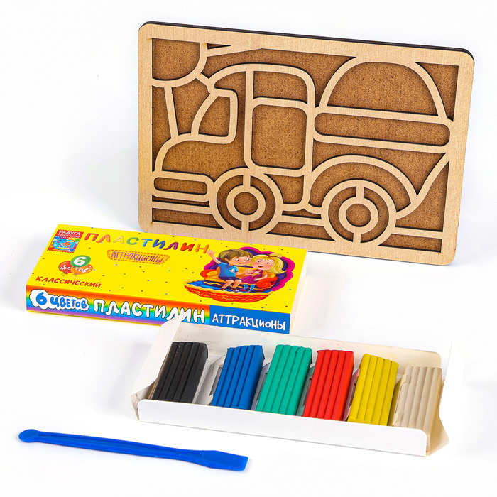 Пластилиновые картинки &laquo;Машина&raquo;