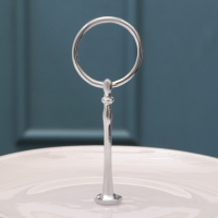 Этажерка &laquo;Капучино. Мокко&raquo;, стеклянная, двухъярусная, d=21/28 см