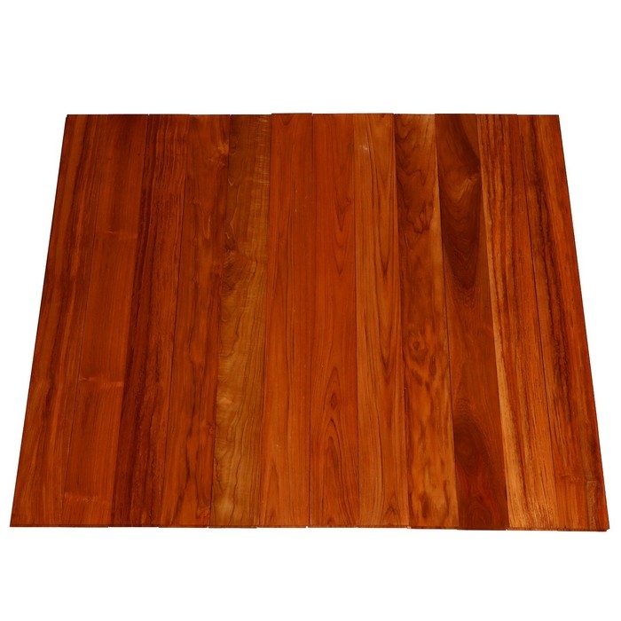 Напольное покрытие из тикового дерева марки C Jumbo, террасная 1,6х12.5х120 см (набор 2 шт)