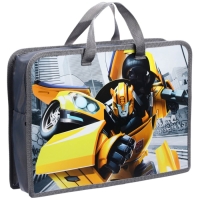 Папка пластиковая с ручками А4, на молнии, 80х330х240 мм, Трансформеры Папка пластиковая с ручками А4, на молнии, 80х330х240 мм, Трансформеры