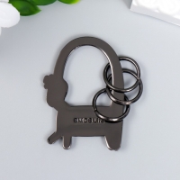 Брелок-ключница металл "Жирафик, шея колечком" 4,7х3,4 см Брелок-ключница металл "Жирафик, шея колечком" 4,7х3,4 см