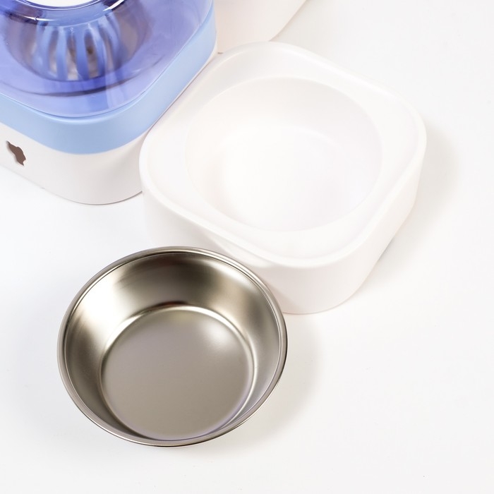 Автокормушка со съёмной крышкой, контейнер 1,8 л, фиолетовая Автокормушка со съёмной крышкой, контейнер 1,8 л, фиолетовая