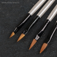 Набор кондитерских кисточек для декорирования «Топаз», 5 шт, цвет белый Набор кондитерских кисточек для декорирования «Топаз», 5 шт, цвет белый