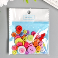 Набор пуговиц декоративные пластик "Цветные" Набор пуговиц декоративные пластик "Цветные"