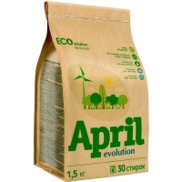 Стиральный порошок April EcoSolution универсальный, автомат, 1,5 кг Стиральный порошок April EcoSolution универсальный, автомат, 1,5 кг