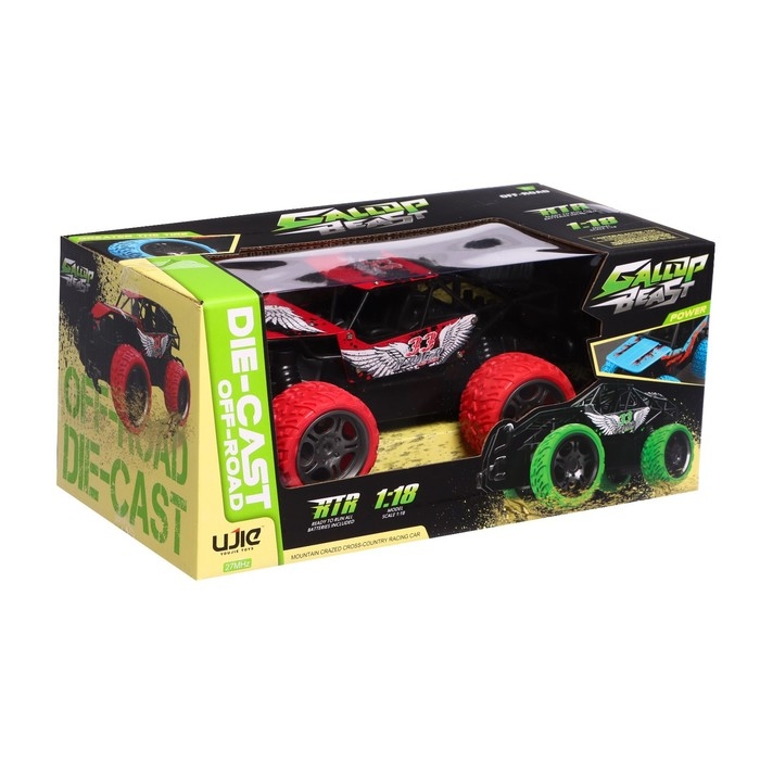 Джип радиоуправляемый «Багги», 1:18, работает от батареек, цвет красный Джип радиоуправляемый «Багги», 1:18, работает от батареек, цвет красный