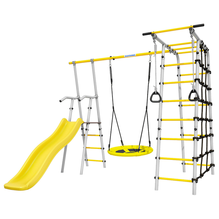 Детский спортивный комплекс уличный &laquo;Богатырь&raquo;, качели гнездо