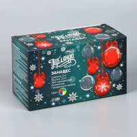 Гирлянда &laquo;Занавес&raquo; 2 &times; 1.5 м, IP20, прозрачная нить, 360 LED, свечение мульти, 8 режимов, 220 В