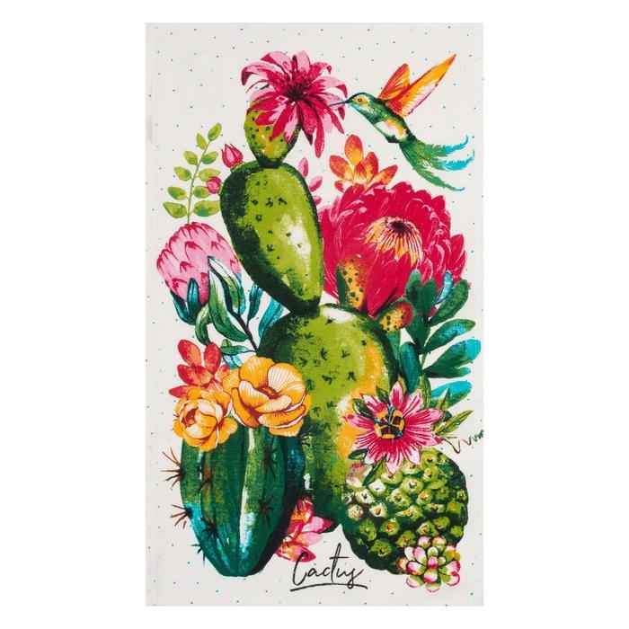 Полотенце кухонное &laquo;Кактусы&raquo; 35х60 см