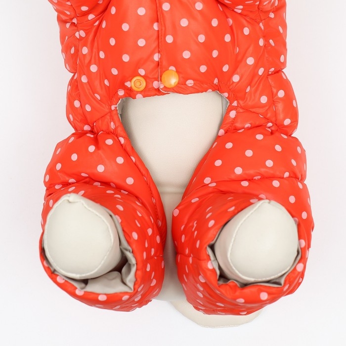 Комбинезон "Для прогулки", размер 18 (ДС 40 см, ОГ 50 см, ОШ 38 см), оранжевый