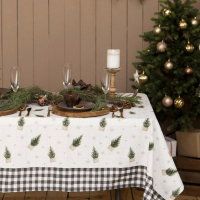 Скатерть новогодняя Этель Happy New Year 149х180см с ГМВО, 100% хлопок, 190г/м2 Скатерть новогодняя Этель Happy New Year 149х180см с ГМВО, 100% хлопок, 190г/м2