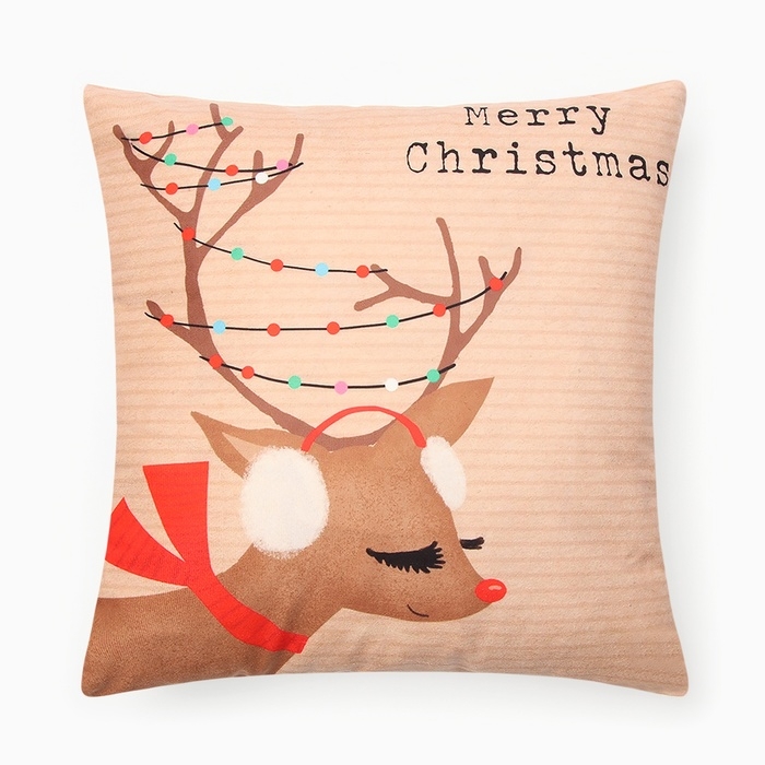 Новый год. Чехол на подушку Этель Новый год. Чехол на подушку Этель "Зимняя забава" 40х40см,100% п/э