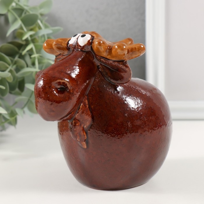 Сувенир керамика Сувенир керамика "Милый лосик" 9х14х11,5 см