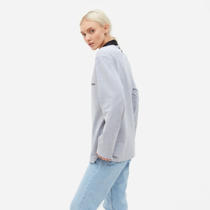 Поло с длинным рукавом President, размер XL, цвет серый