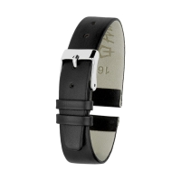 Ремешок для часов, мужской, 16 мм, запряжник 75 мм, горт 115 мм, натуральная кожа, черный Ремешок для часов, мужской, 16 мм, запряжник 75 мм, горт 115 мм, натуральная кожа, черный