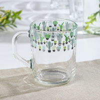 Кружка стеклянная для чая «Кактусы», 250 мл Кружка стеклянная для чая «Кактусы», 250 мл