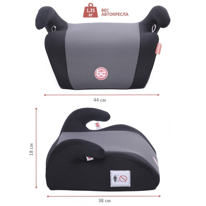Автокресло детское бустер Delphi, группа 3, 22-36 кг, (6-12 лет) Черный Автокресло детское бустер Delphi, группа 3, 22-36 кг, (6-12 лет) Черный
