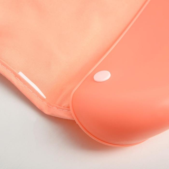 Нагрудник для кормления &laquo;Совушка&raquo; непромокаемый на кнопке, с супер-карманом