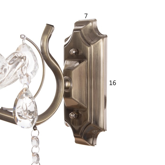 Бра Бра "Элли" 1х40Вт Е14 Античная бронза 23х13х23см