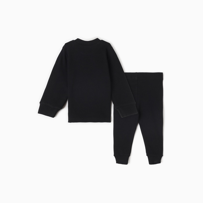 Комплект детский термо (джемпер, брюки)  MINAKU, цвет черный, рост 92-98 см