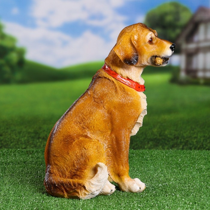 Садовая фигура Садовая фигура "Лабрадор рыжий" 37х28х20см