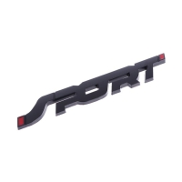 Наклейка на авто SPORT, металлическая, 14&times;2 см, черный