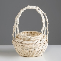 Набор корзин, 3-х, 9&times;21, 15&times;19, 12&times;16 см, ротанг, микс