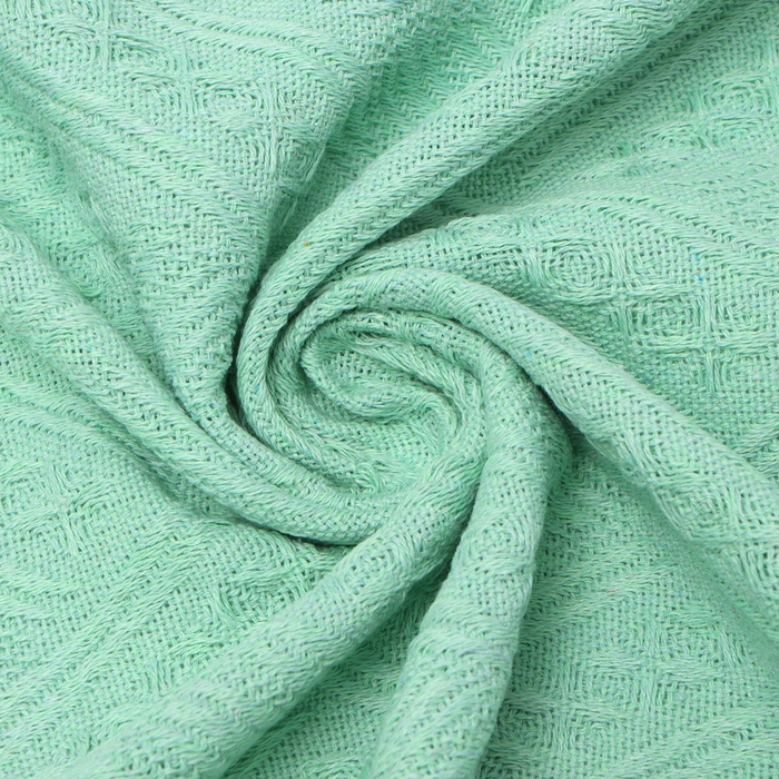 Плед Этель Home 130*180см , цв.зеленый,80%хлопок, 20% п/э