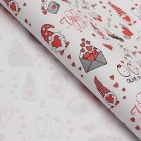 Бумага упаковочная крафт "Olive you", 0,55 х 10 м, 40 г/м2 Бумага упаковочная крафт "Olive you", 0,55 х 10 м, 40 г/м2