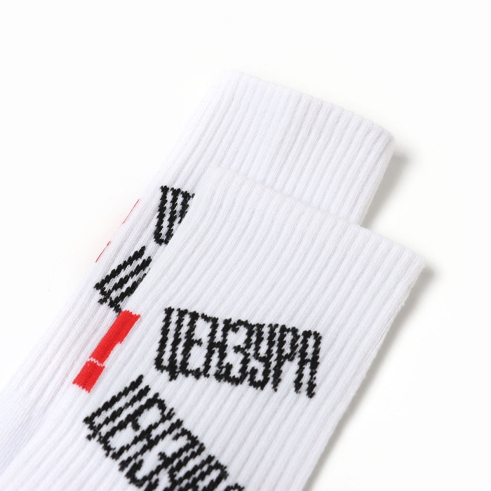 Носки мужские Носки мужские "Цензура" р. 41-44 (27-29 см), белый