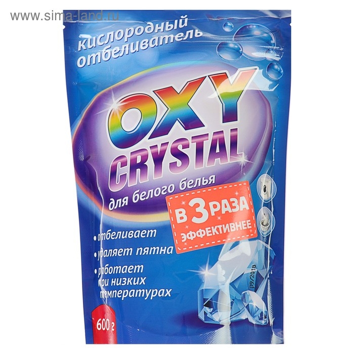 Отбеливатель Selena Oxy crystal, порошок, для белых тканей, кислородный, 600 г Отбеливатель Selena Oxy crystal, порошок, для белых тканей, кислородный, 600 г