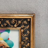 Фоторамка пластик на 3 фото 10х15 см "Мелкий вьюнок" золото 23,5х45,5 см Фоторамка пластик на 3 фото 10х15 см "Мелкий вьюнок" золото 23,5х45,5 см