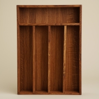 Ящик из натурального дуба для столовых приборов Sima-Land Home, 34&times;25&times;5 см