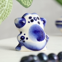 Сувенир &laquo;Лягушка&raquo;, 4,5 см, гжель