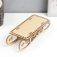 Заготовка для вязания "Сани. Вид 5" набор 3 детали, донышко 20х10 см Заготовка для вязания "Сани. Вид 5" набор 3 детали, донышко 20х10 см