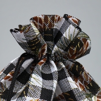 Мешочек подарочный холща &laquo;Клетка&raquo;, 20 х 30 см +/- 1.5 см, Новый год