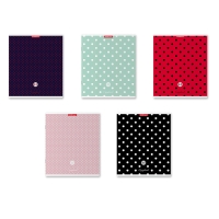 Тетрадь 48 листов в клетку, ErichKrause Dots, обложка мелованный картон, выборочный УФ-лак, блок офсет 100% белизна, МИКС (1 вид в спайке) Тетрадь 48 листов в клетку, ErichKrause Dots, обложка мелованный картон, выборочный УФ-лак, блок офсет 100% белизна, МИКС (1 вид в спайке)