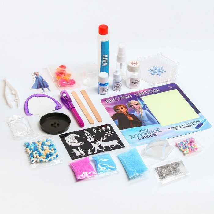 Набор для опытов &laquo;Большой набор опытов: Холодное сердце&raquo;, 7 волшебных опытов