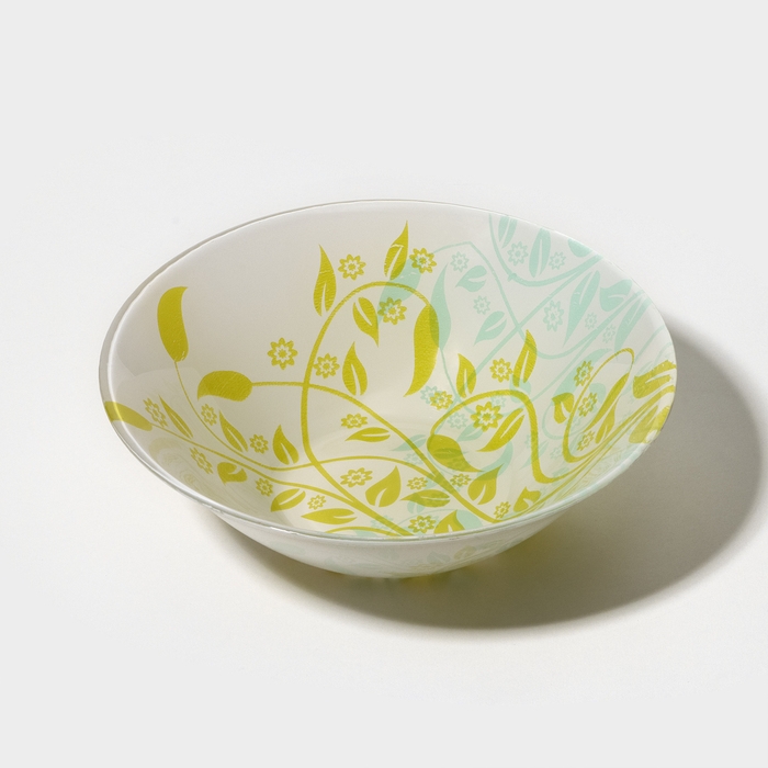 Салатник стеклянный «Жасмин», d=14 см Салатник стеклянный «Жасмин», d=14 см