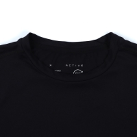 Рашгард мужской с дл. рукавом, базовый, размер S (46), цвет черный