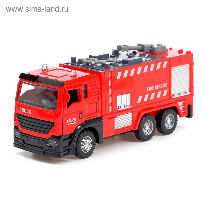Парковка &laquo;Пожарная часть&raquo; с машинкой и рацией, световые и звуковые эффекты, МИКС