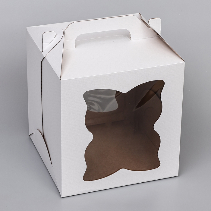 Кондитерская упаковка, Кондитерская упаковка,"Бабочка" 2 окна, 26 х 26 х 28 см