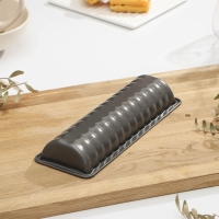 Форма для выпечки «Жаклин. Рулет», 26×9×3,5 см, антипригарное покрытие, цвет чёрный Форма для выпечки «Жаклин. Рулет», 26×9×3,5 см, антипригарное покрытие, цвет чёрный