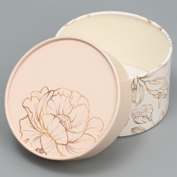 Набор шляпных коробок 2 в 1, упаковка подарочная, &laquo;Нежность&raquo;, 16 х 11.5, 13 х 9 см