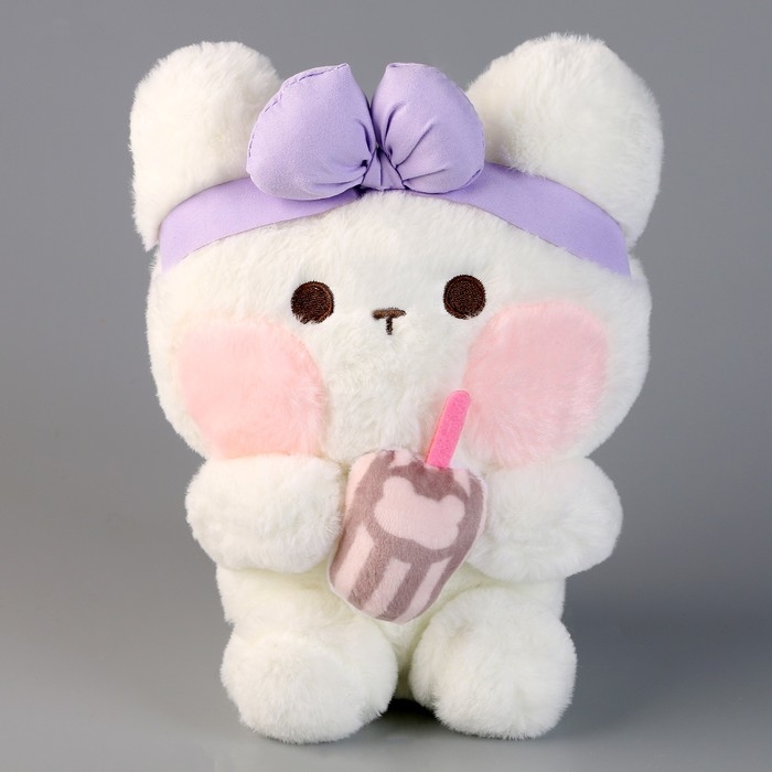 Мягкая игрушка «Котик с бантиком», 22 см Мягкая игрушка «Котик с бантиком», 22 см