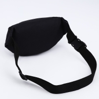 Сумка поясная Аниме, 32х8х15 см, отд на молнии, цвет чёрный