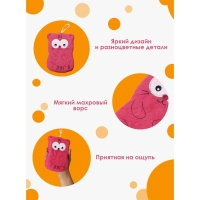 Мочалка для тела детская Доляна «Котики», цвет МИКС Мочалка для тела детская Доляна «Котики», цвет МИКС