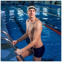 Шапочка для плавания взрослая ONLYTOP No swim. no life, тканевая, обхват 54-60 см Шапочка для плавания взрослая ONLYTOP No swim. no life, тканевая, обхват 54-60 см