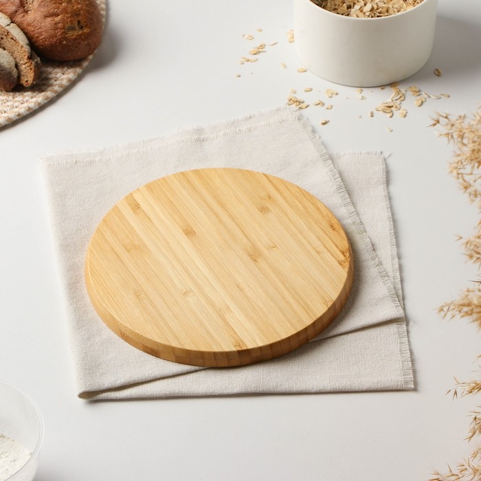 Менажница Доляна &laquo;Инь и ян&raquo;, 20&times;20&times;1,5 см, бамбук